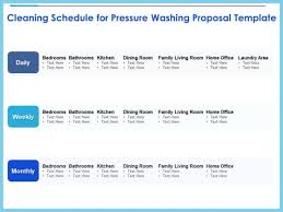 cleaning schedule powerpoint templates
