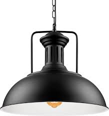 Amazon Com Niuyao Nautical Barn Pendant Light Retro Pendant Light 16 Wide 1 Light Pendant Lamp With Dome Shape Ceiling Hanging Lighting Chain Chandelier In Back 452806 Home Improvement