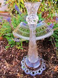 Glass Angel Sculpture Upcycled Vintage