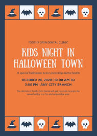 Warm Color Grid Kids Halloween Party Flyer Templates By Canva
