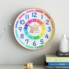 Wall Clock For Toddler Learning To Tell