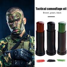 paints military makeup camouflage face