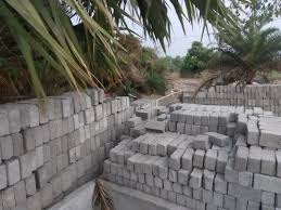 Side Walls 6 Inch Solid Concrete Blocks