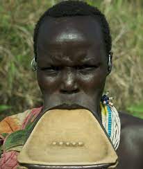 the ethiopian tribe where a lip plate