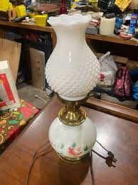Vintage Milk Glass Lamp Antiques By