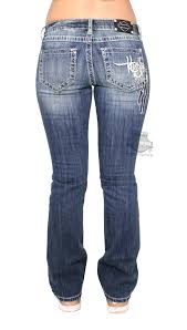 Harley Davidson Womens Curvy Boot Cut Embellished Wing Mid