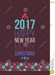 Merry Christmas And Happy New Year 2016 Poster Greeting Card Stock
