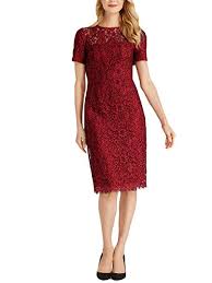 Draper James Collection Full Lace Dress In Regal Red At