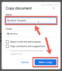how to make a book in google docs