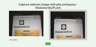 php webcam capture image and save from