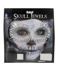 skull jewels make up kit für halloween
