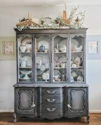 decorate the top of a china cabinet