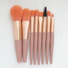 8 pieces small makeup brush set