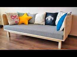 Resurrected pallet wood sofa with casters Small And Cute Homemade Modern Diy Sofa Minimum Tools 12 Steps With Pictures Instructables
