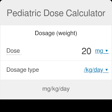 pediatric dose calculator