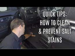 how to clean prevent salt stains