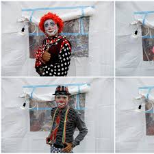 indonesian clowns bring some cheer to