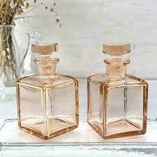 Antique Pink Handmade Art Glass Perfume