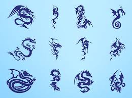 dragon tattoos graphics vector art
