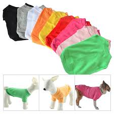 Us 2 29 10 Off Pet Dog Clothes T Shirt Dog Clothes For Samll To Large Dogs Cotton Vest Hoodie For Small Dogs Cats In Dog Shirts From Home Garden