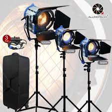 As Arri For Film 300 650 1000w Fresnel Tungsten Spot Lightingcaseair Stand Kit Arris Photo Studio