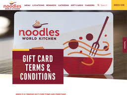 Send up to $1,000 with the suggestion to use it at nothing but noodles. Noodles Company Gift Card Balance Check Balance Enquiry Links Reviews Contact Social Terms And More Gcb Today