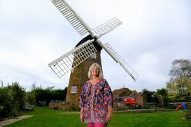 Windmill Woman Has Red