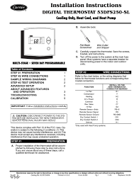 Please download these carrier infinity thermostat wiring diagram by using the download button, or right click on wiring diagrams help technicians to see how the controls are wired to the system. Carrier 53dfs250 Sl Installation Instructions Manual Pdf Download Manualslib