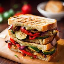 vegetarian grilled vegetable sandwich