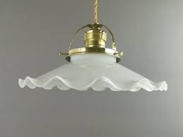 French Ceiling Lamp With Brass Ceiling
