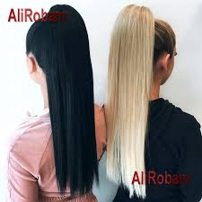 Black, brown, gray, red, blue, white, pink, gold, purple all products from where to the best hair extensions category are shipped worldwide with no additional fees. Alirobam 22 Long Silky Straight Ponytail Hair Extensions Black Brown High Tempreture Synthetic Hair Brown Blonde Blue Purple Synthetic Ponytails Aliexpress