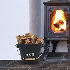 Mini Ash Bucket With Lid Fireplace