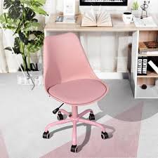 ··· gaming chair office chair with arms lumbar support headrest swivel rolling high back computer chair for women men adults girls. Blokhus Pink Pu Cushion Ergonomic Office Desk Chair Blokhus Pink The Home Depot