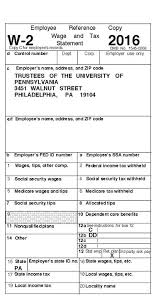 Tax Forms For 2016 University Of Pennsylvania Almanac