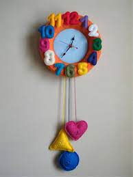 Felt Crafts Diy Clock Wall Clock Design
