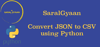 Paste your json input into the left input box and it will automatically convert it into csv. Convert Json To Csv Using Python Saralgyaan
