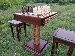 Chess Table Set The Art Of A Winner
