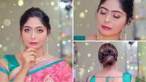 simple indian party makeup hairstyle