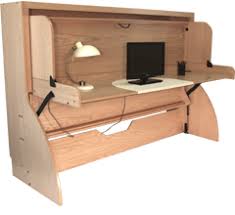 When you're ready to work, simply fold your bed up against the wall, and. Studybed Desk And Bed Combination Deskbed