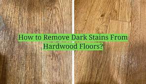 remove dark stains from hardwood floors