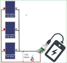 Ive made a simple diagram that shows how each. Diy Solar Powered Cell Phone Charger Circuit Diagram