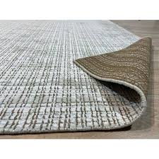 eorc fm14wt6x9 hand knotted bamboo silk high low handloom 10 10 rug 6 x 9 white area rug