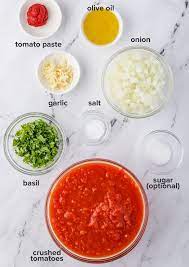 tomato basil sauce homemade marinara