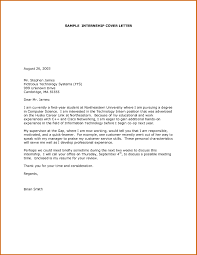 Templates Sample Cover Letter For Internship In Computer