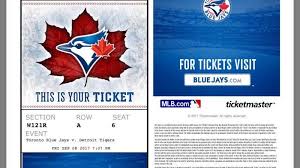 Rogers Centre Section W121r Row A Seat 6 Toronto Blue