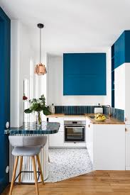 34 Blue And White Kitchen Cabinets
