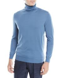 Mens Wool Cashmere Turtleneck Sweater