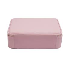 train makeup case box pink with 3 level
