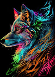 Wolf Pop Art Animal Poster By