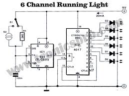 6 channel running light circuit diagram